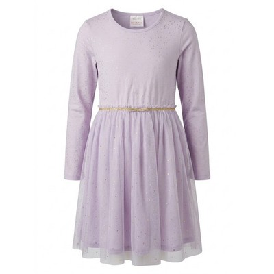 Hanna Andersson Girls Lavender Tulle Galaxy Star Dress Size 12