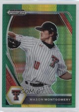 2021 Panini Prizm Draft Picks Green & Yellow Hyper Mason Montgomery #PDP191 0o2b