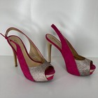 Guess "Natalle" pink & glitter heels size 8 — photo 3