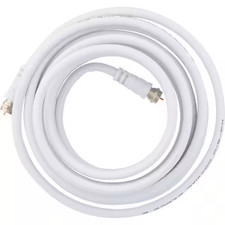 12 Ft. RG6 Coaxial Cable, White