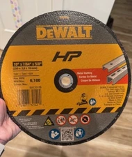 DeWalt DW8005 10 x 7/64 x 5/8 General Purpose Metal Cutting Chop Saw Wheel New 