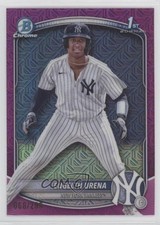 2025 Bowman Chrome Prospects Mega Box Fuchsia Mojo Refractor Engelth Urena 05k6