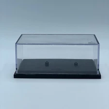 Vintage Hot Wheels Branded Acrylic Display Case 1/64 Scale Model Clear Top Base