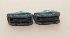 2 Galoob Military Micro Machines M4A3 Sherman Tanks Dark Green