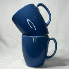 Corelle Stoneware Mugs Cups Cornflower Blue 12 Oz Stoneware  Set Of 2