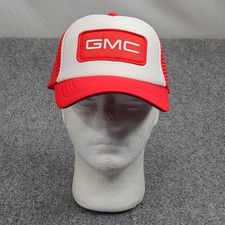 Gmc Trucker Hat Mens Red White Foam Cap Snapback Patch Style Utility Workwear Gmc Trucker Hat Mens Red White Foam Cap Snapback Patch Style Utility Workwear
