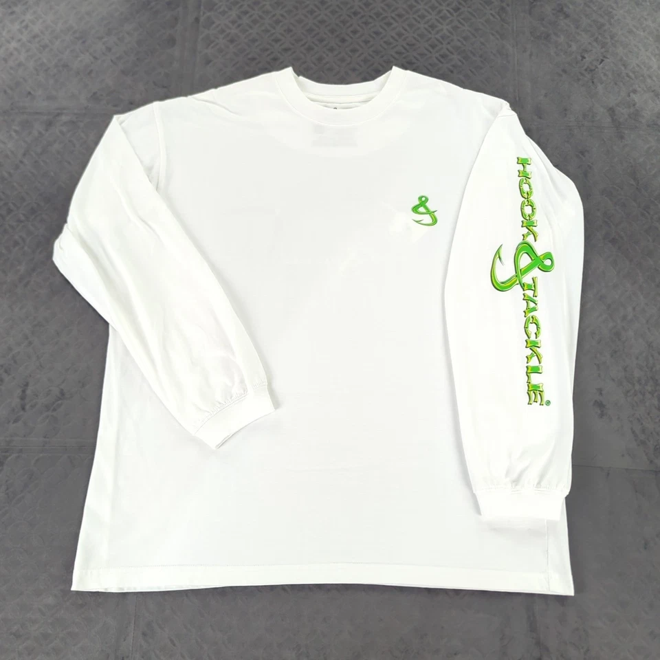 Camisa Hook & Tackle Protección Solar UPF Performance Peces Manga Larga Hombres XL Foto 2 de 4