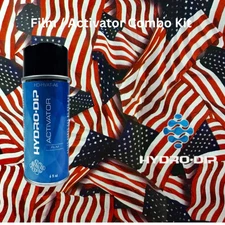 Hydro Dip  Film Activator Combo Kit HD-FLG1117 Metallic American Flag