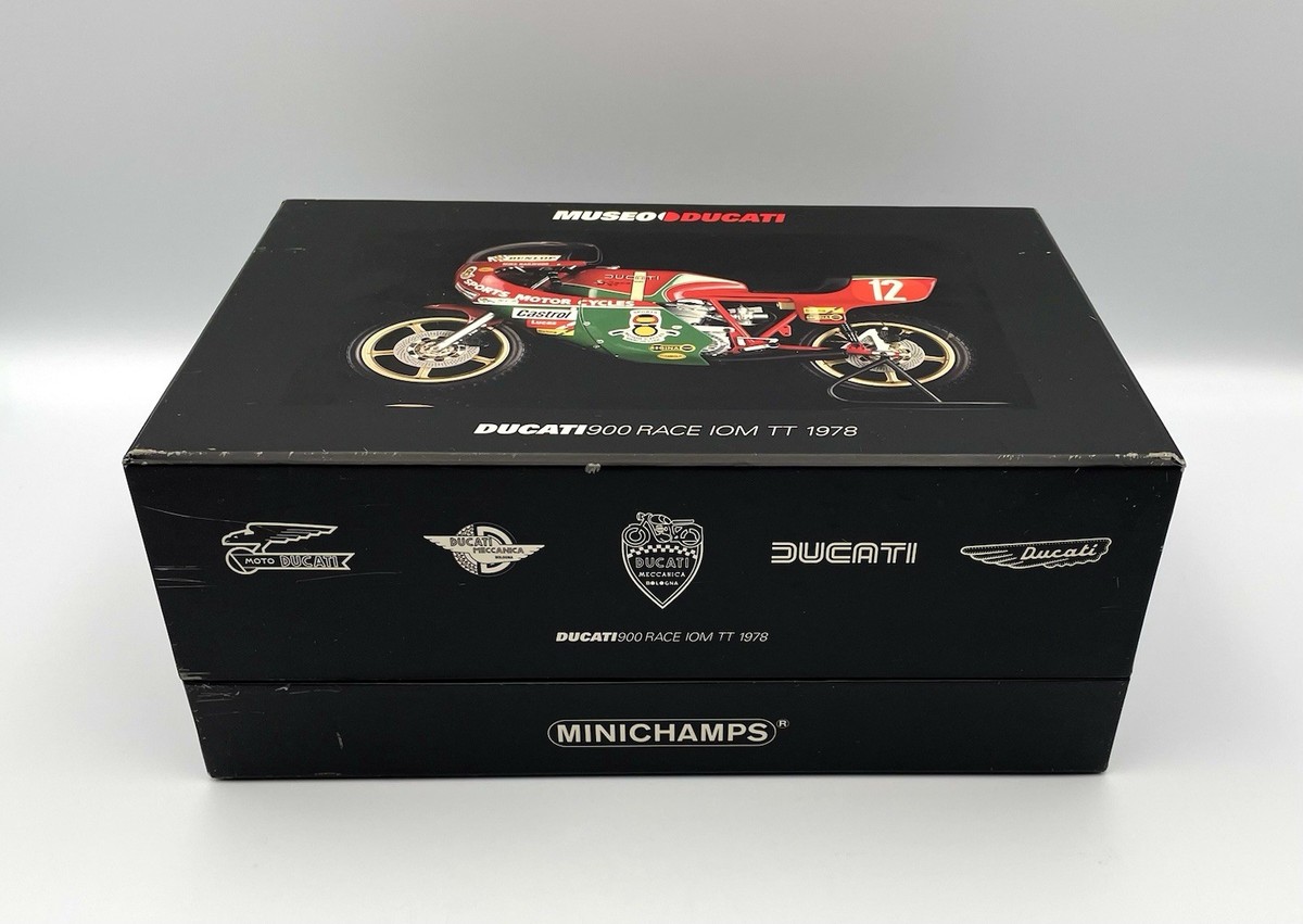 MINICHAMPS Ducati 900 Bike 1978 IOM TT 1st Mike Hailwood Boxed for