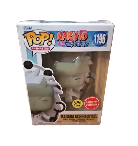 Funko Pop! Naruto Madara Uchiha Six Paths Glow #1196 GameStop Exclusive Box Wear