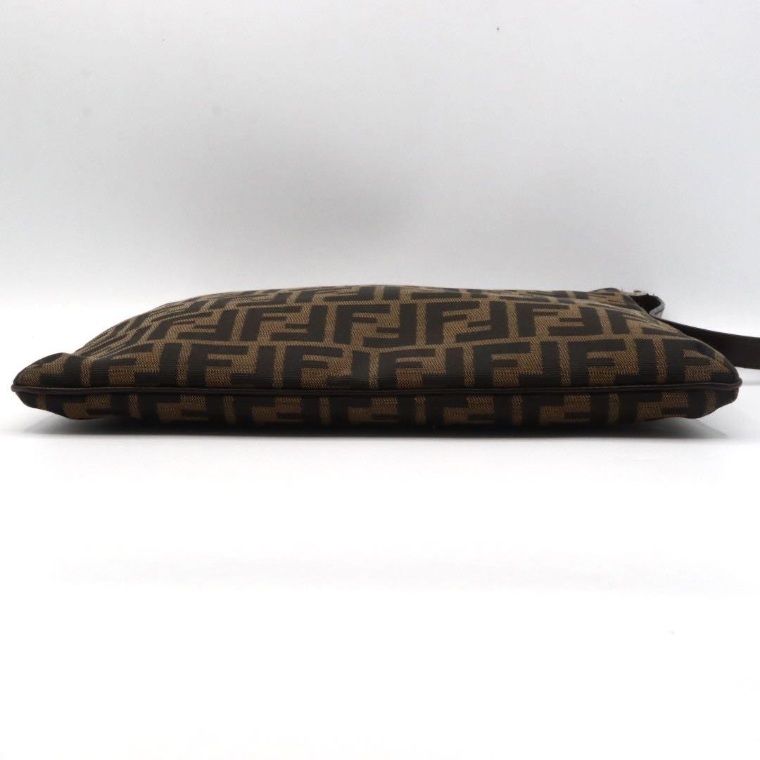 SAINT LAURENT Borsa a tracolla in tela Fendi Zucca marrone usata