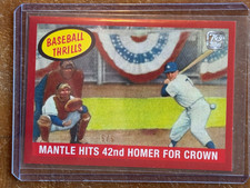 2021 TOPPS X BASEBALL 70th MICKEY MANTLE COLLECTION SSP #5/5 RARE RED 1959 #19