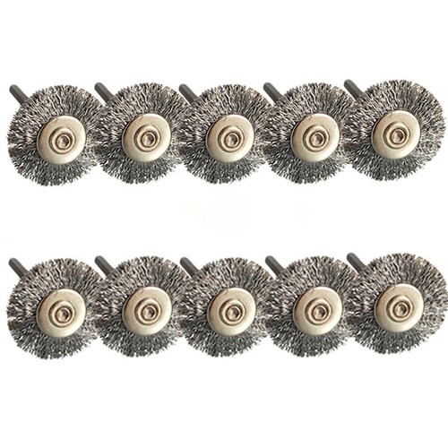 10 Pièce Acier Brosse Circulaire Perceuse 3mm Brosse Brosse Ronde Pour - Bild 18 von 24