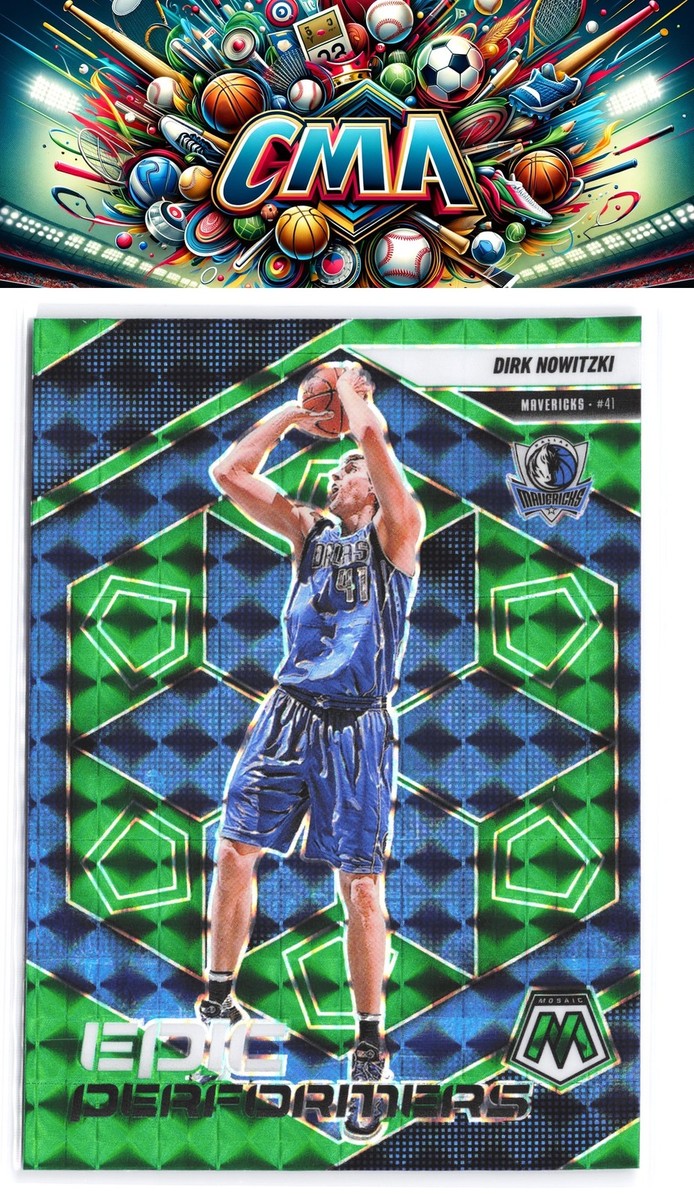 2024-25 Panini Mosaic #18 Dirk Nowitzki Epic Performers Mosaic
