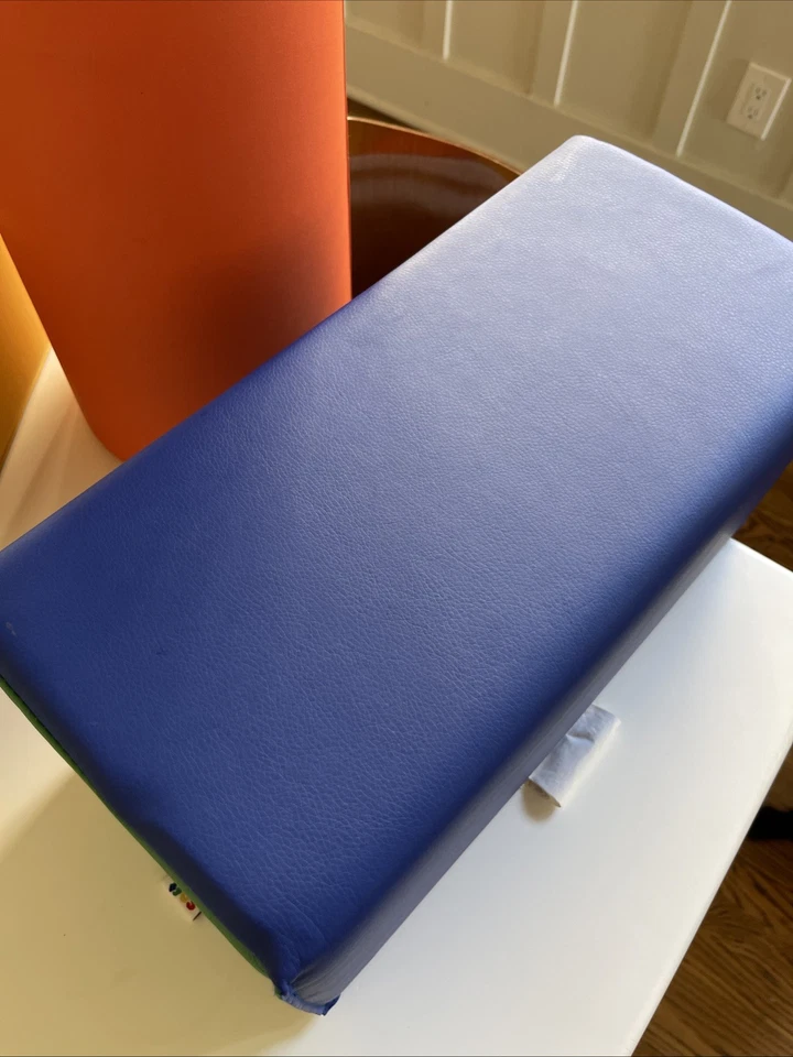 ECR4Kids SoftZone Patchwork Toddler Building Blocks, 3 Foam Cubes - Image 3 of 4