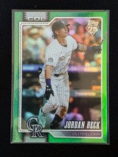 2026 Topps Series 1 Jordan Beck Green Foil RC /99 Colorado Rockies