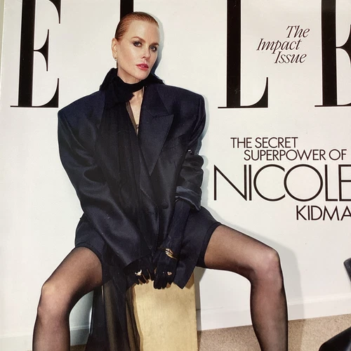 ELLE Magazine 2024 Nicole Kidman FENDI Ortega Fashion Ads