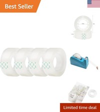 Transparent Clear Tape Roll Refills - 27.3 Yards Each, Perfect for Any Project