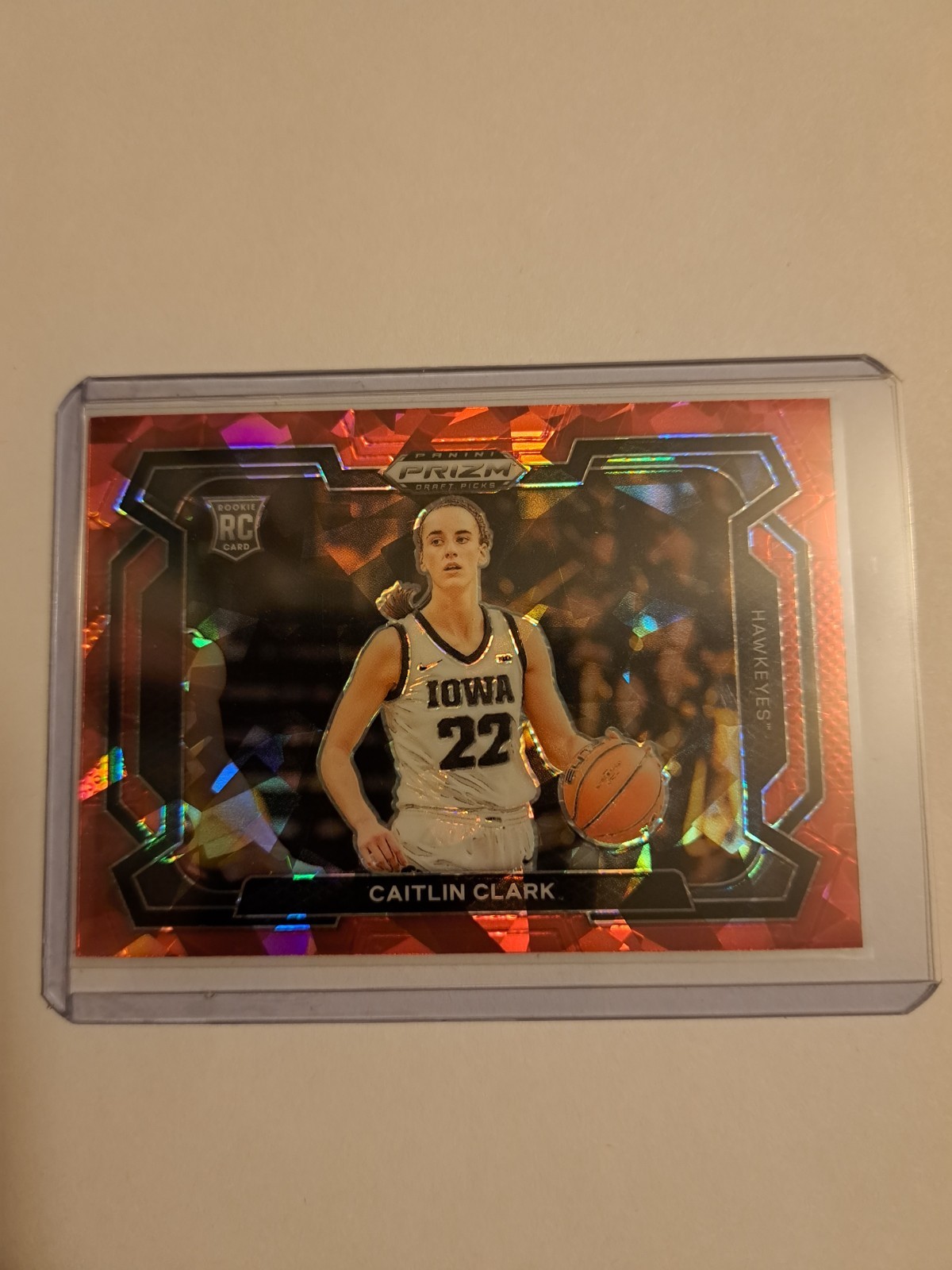 2024 Panini Prizm Draft Picks - Caitlin Clark #57 Red Ice Prizm Variations (RC)