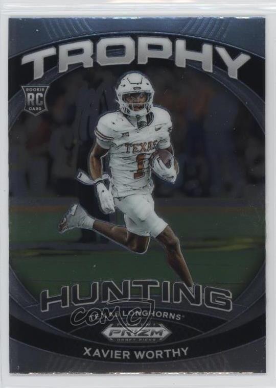 2024 Panini Prizm Draft Picks Trophy Hunting Xavier Worthy Rookie RC 12g7