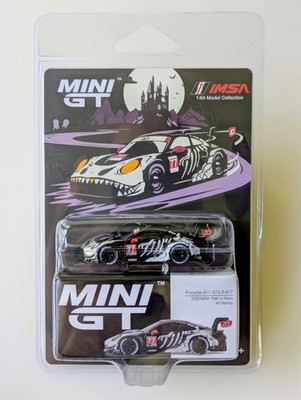 Mini GT 1/64 AO Racing Skeleton Rexy Porsche 911 GT3 R #77 *IN HAND, READ DESC!*
