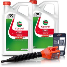 2x 5 L = 10 LITER CASTROL GTX 15W-40 A3/B3 MOTOR-&Ouml;L MOTOREN-&Ouml;L 31673708