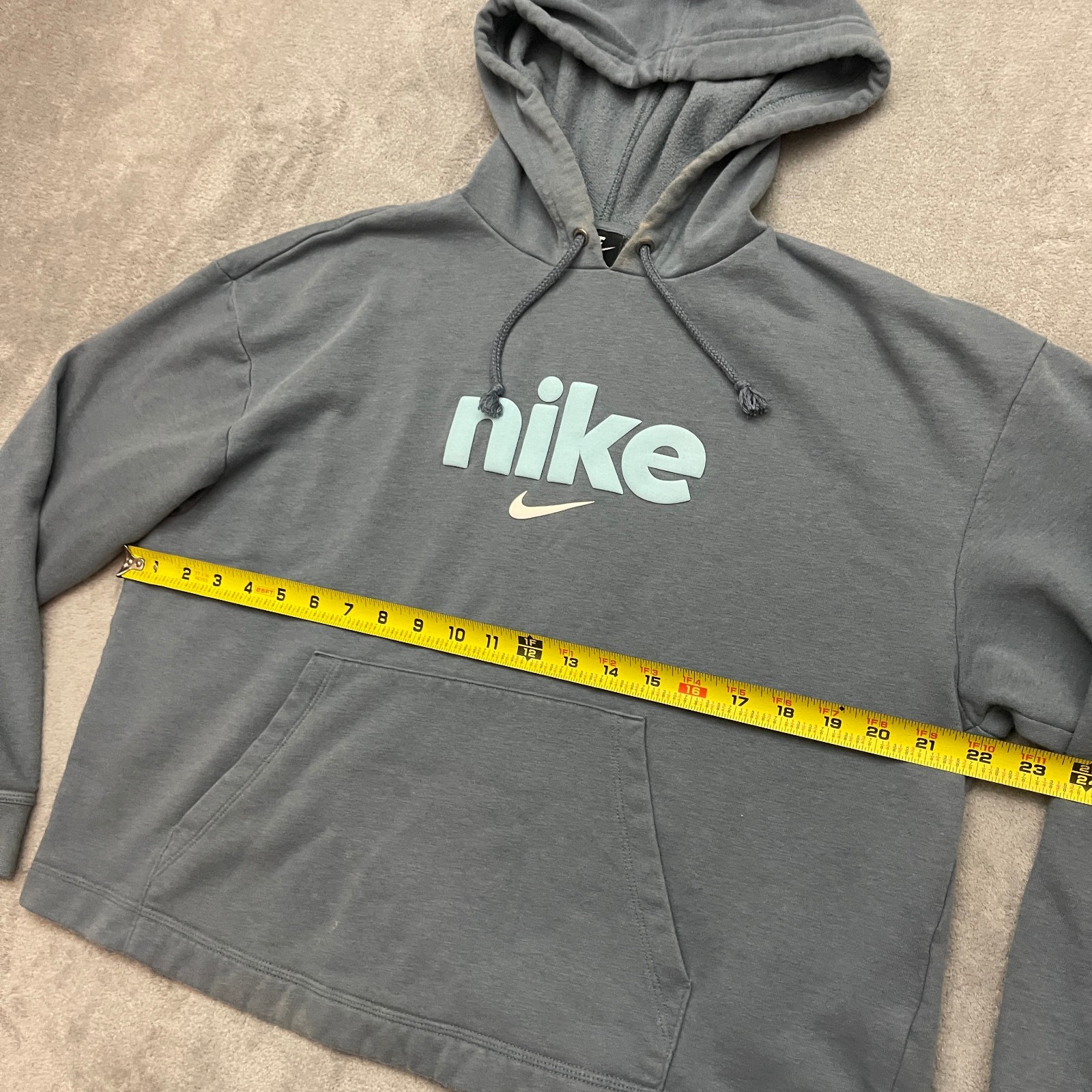 NIKE Sportswear Women's Fleece Varsity Hoodie Size Medium CU5051-031 thumbnail 5