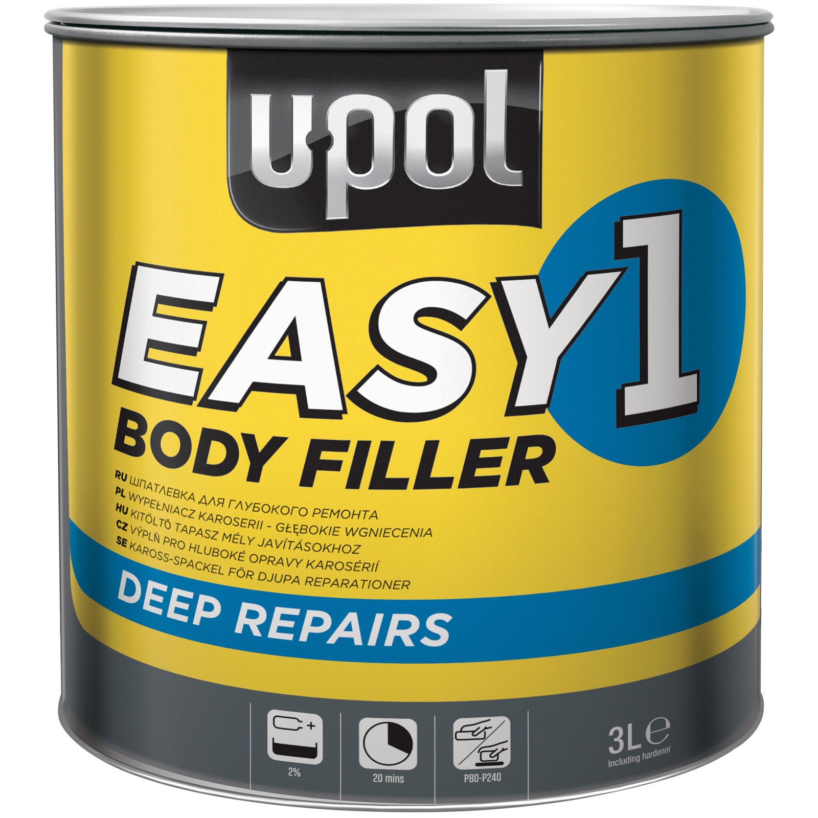 U-POL Easy 1 Body Filler 3 litre