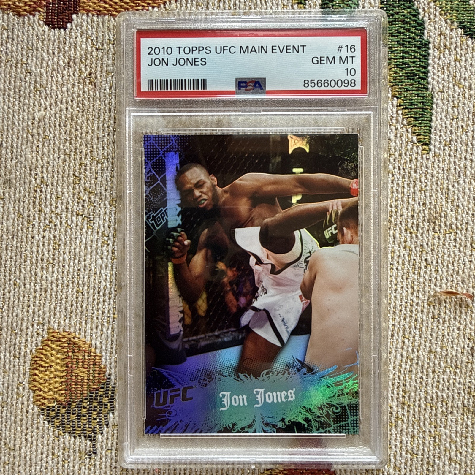 2010 Topps UFC Main Event JON JONES #16 PSA 10