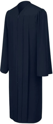 #ad Matte Navy Blue High School Bachelor Graduation Gown $22.95