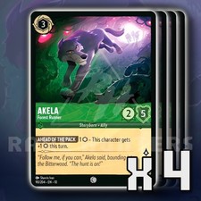 Akela Forest Runner 90 Common x4 Whispers in the Well Disney Lorcana