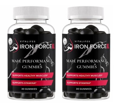 (2 Pack) Iron Force XL Male Gummys Advanced Formula VitalBoost 30 Gummies