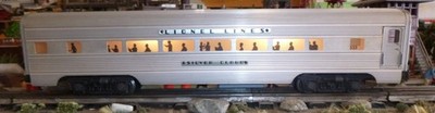 Lionel Postwar 2534 Silver Cloud rivited name plates - VG