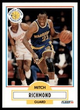 1990-91 Fleer Mitch Richmond Golden State Warriors #67