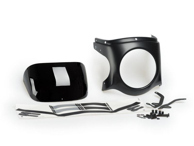 Puig Retro Blk Fairing & Black Screen 180mm Triumph Bonneville Speedmaster 18-25