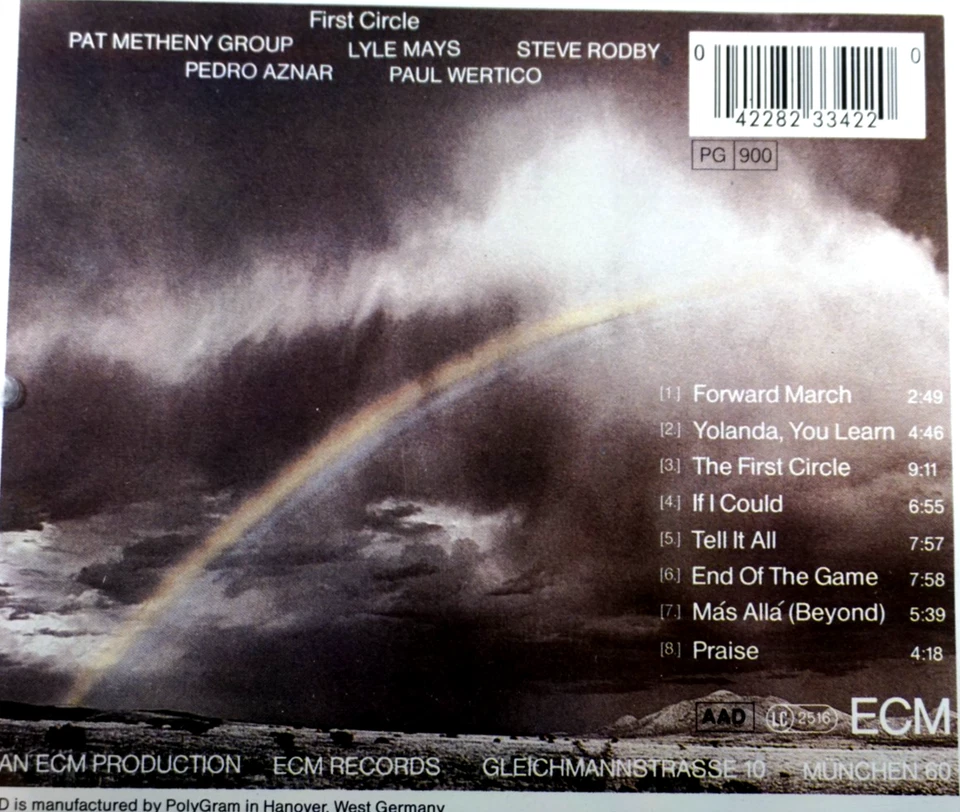 Pat Metheny Group - The First Circle - CD, VG - Image 2 of 2
