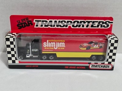 BOBBY LABONTE SLIM JIM #44 RACING SUPER STAR TRANSPORTER MATCHBOX 1992 GRAND NAT