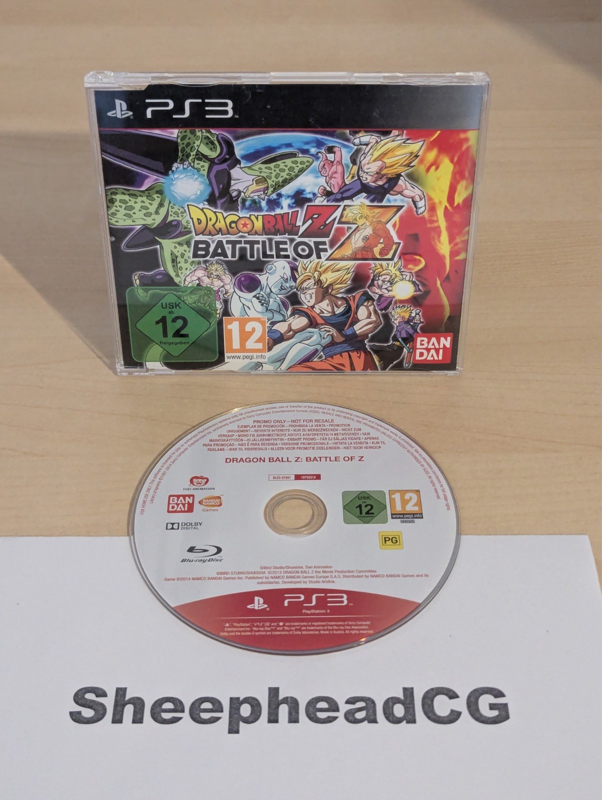 Dragon Ball Z Battle of Z PS3 PROMO PlayStation 3 - Full Game - RARE - Near Mint