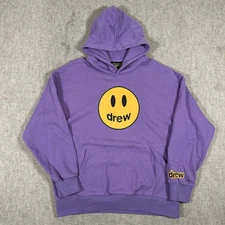 Drew House Hoodie Sweatshirt Large? Justin Bieber Smile Streetwear Purple