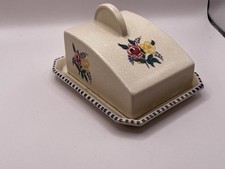 Vintage Classic Poole Pottery Butter Dish with Lid