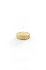 Gold Ribbed Band Minimalist Jewelry  Plain Gold Ring Gold Plated 925 Silver Ring
