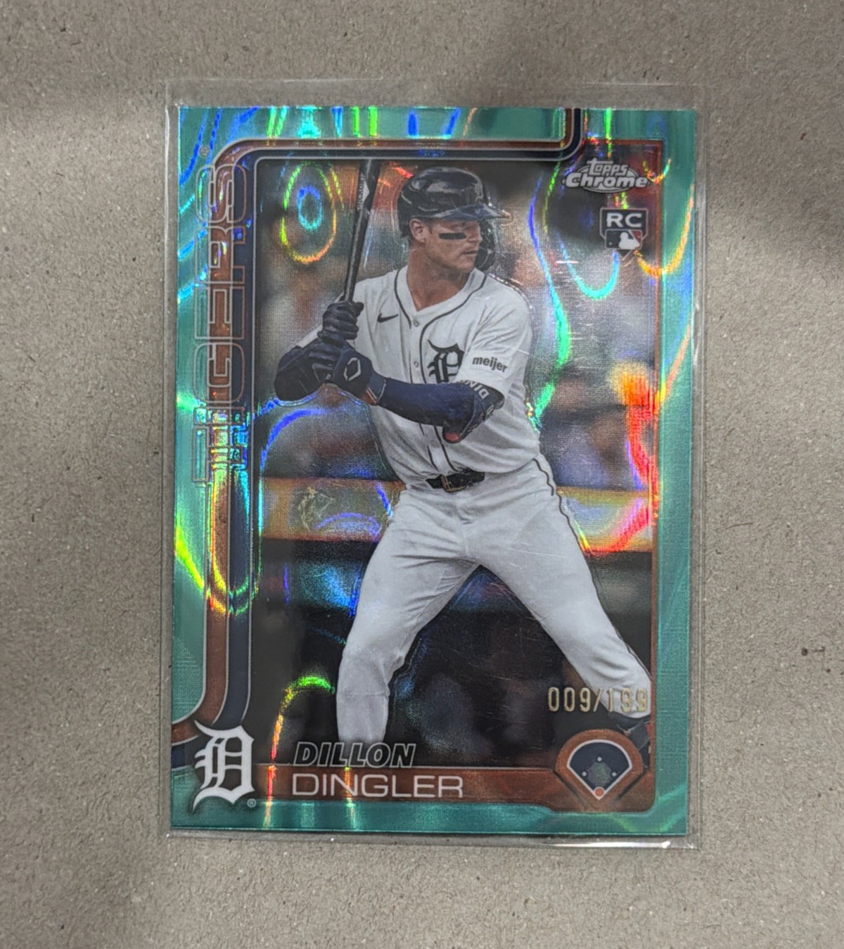 2025 Topps Chrome - Dillon Dingler /199 Aqua Lava Refractor (RC) #274