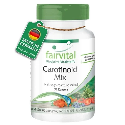 Carotinoid Mix, 90 Kapseln, schluckfreundlich, HOCHDOSIERT, VEGAN, natürliche... - Bild 1 von 4