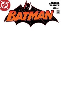 Batman #635 Facsimile Edition Blank Variant Cover D