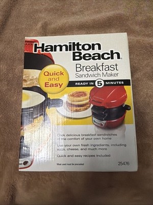 Hamilton Beach Breakfast Sandwich Maker - Red