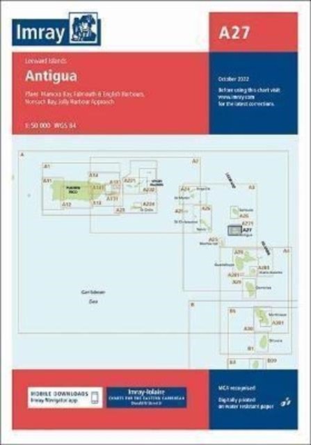 Imray Chart A27 Antigua by Imray (Paperback Book)