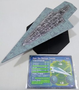 🔥Star Wars Starship Battles 31/60 Super Star Destroyer Executor (Rare) w/ Card