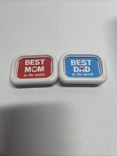 Leap Frog Tads Fridge Phonics Apple 2 Replacement Best Dad/ Best Mom Magnets