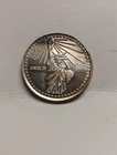VINTAGE Statue Of Liberty America Eagle Back .999 Fine Silver Round Coin Uncircu