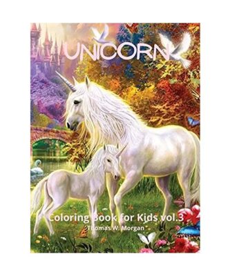 Unicorn Coloring Book for Kids vol.3: A very cute unicorn coloring activity book